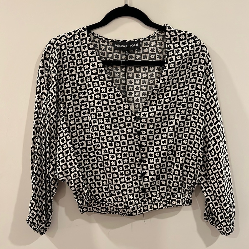 Kendall and Kylie Flower Top